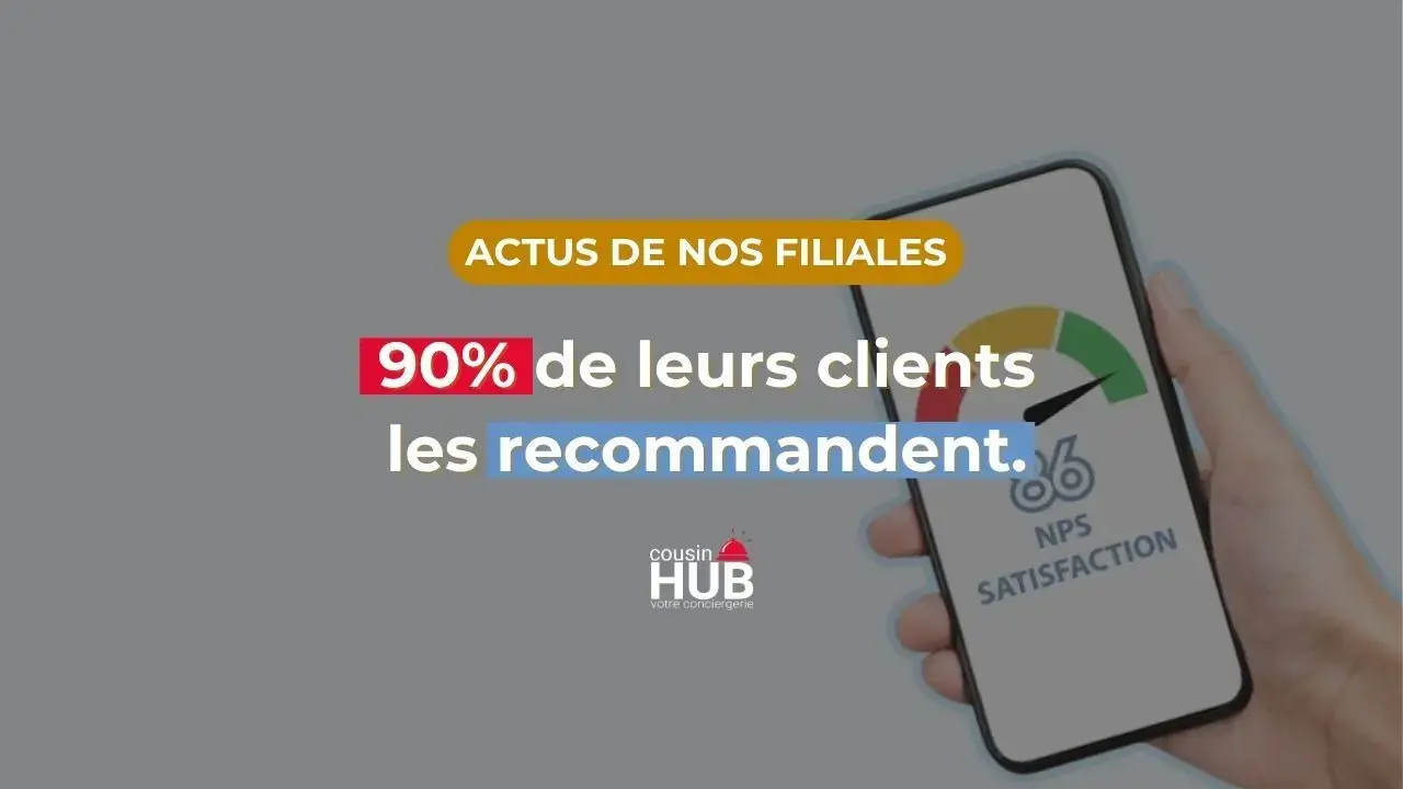 90 % des clients recommandent Cousin Hub